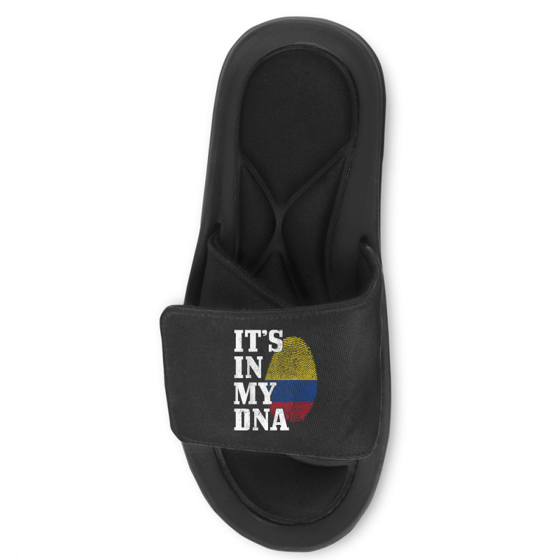 Colombia Its In My Dna Fingerprint Colombian Flag Pride Slide Sandal by AmberKelsey | Artistshot