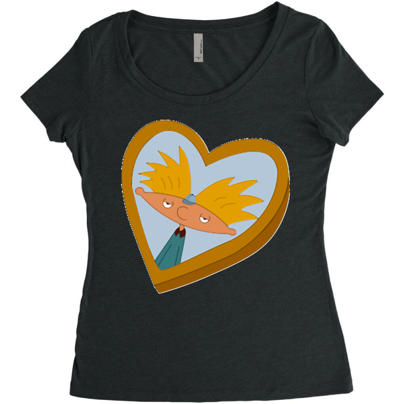 Hey Arnold Locket Classic Women's Triblend Scoop T-shirt by cm-arts | Artistshot