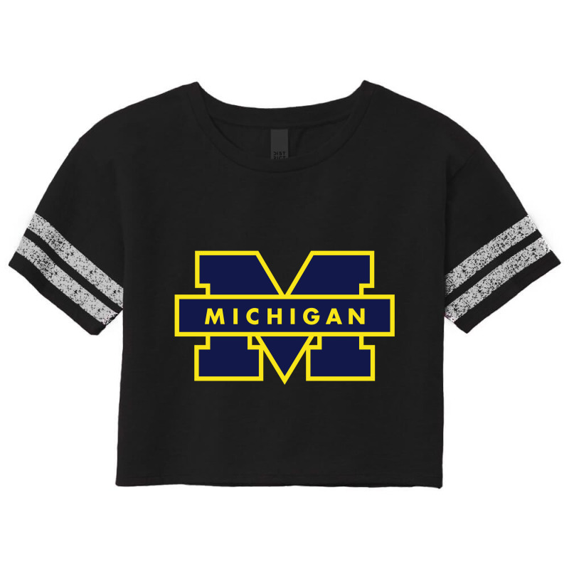 Michigan Scorecard Crop Tee by cm-arts | Artistshot