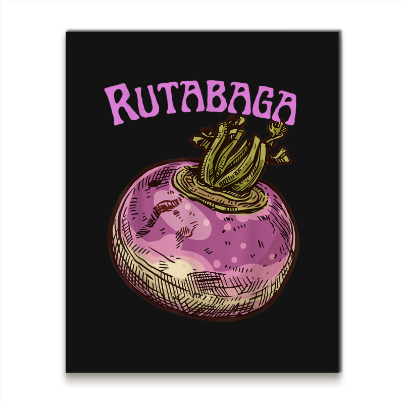 Rutabaga Swede Root Vegetable Swedish Turnip Neep Rwden Metal Print Vertical | Artistshot