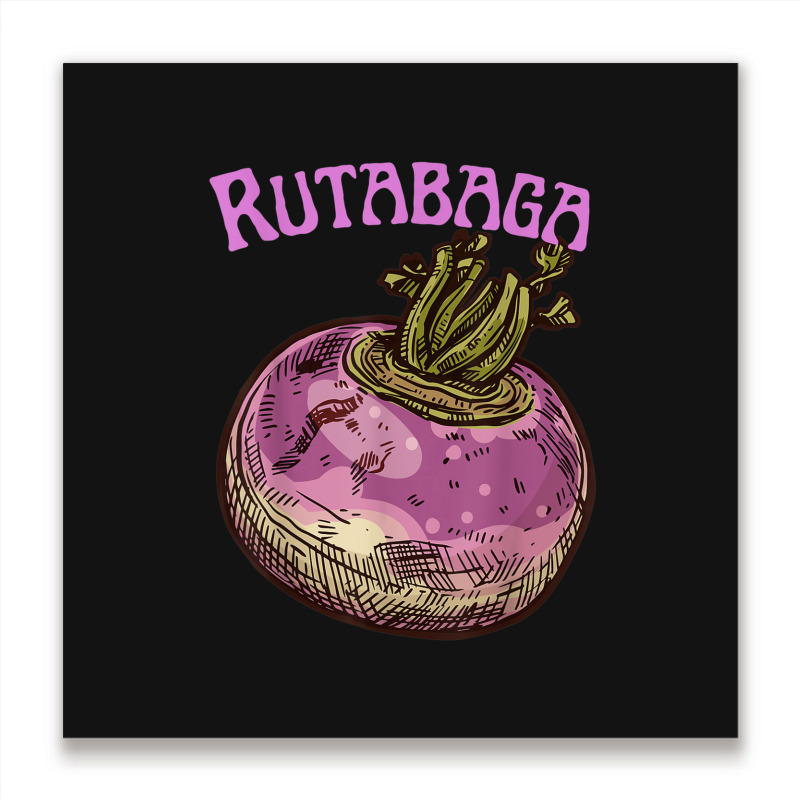 Rutabaga Swede Root Vegetable Swedish Turnip Neep Rwden Metal Print Square | Artistshot