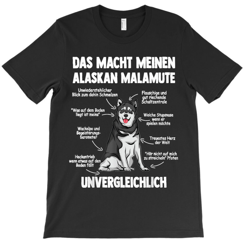 Anatomy Of An Alaskan Malamute T-shirt | Artistshot