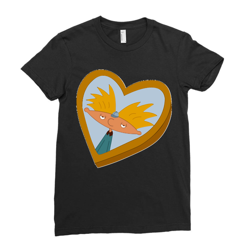 Hey Arnold Locket Classic Ladies Fitted T-Shirt by cm-arts | Artistshot