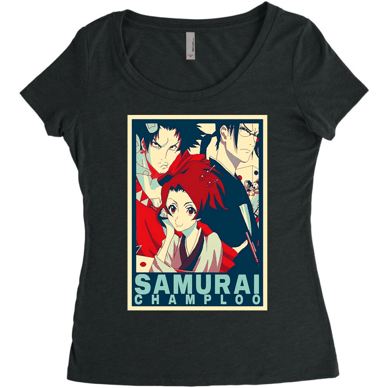 Art Painting Samurai Champloo Classic Women's Triblend Scoop T-shirt by cm-arts | Artistshot