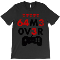 Game Over Leet Code Style  64m3 0v3r  Red And Black T-shirt | Artistshot