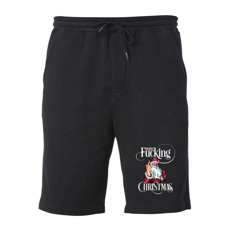 Funny Christmas Men Women Merry Fucking Christmas Fleece Short by ErikaCharles | Artistshot