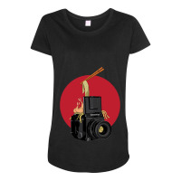 Film Camera Ramen Maternity Scoop Neck T-shirt | Artistshot