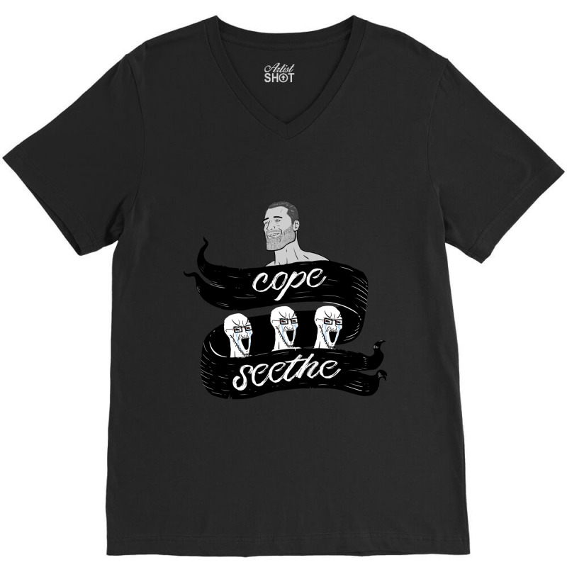 Cope Seethe V-neck Tee | Artistshot