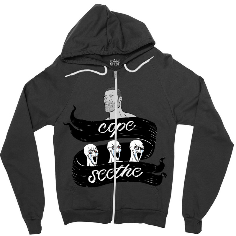 Cope Seethe Zipper Hoodie | Artistshot