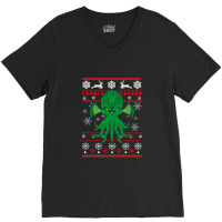 Cthulhu Ugly Xmas Gift V-neck Tee | Artistshot