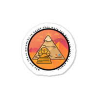 Why Are There Pyramids In Egypt They Were Too Heavy To Carry To Englan Sticker | Artistshot