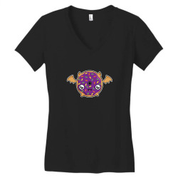 donut bat Women's V-Neck T-Shirt | Artistshot