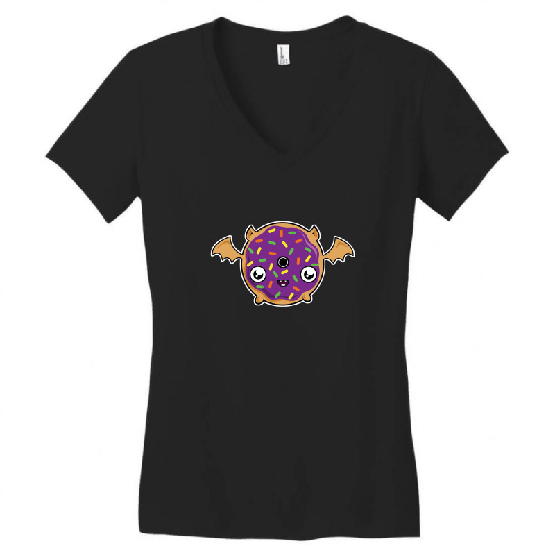 Donut Bat Women's V-neck T-shirt | Artistshot