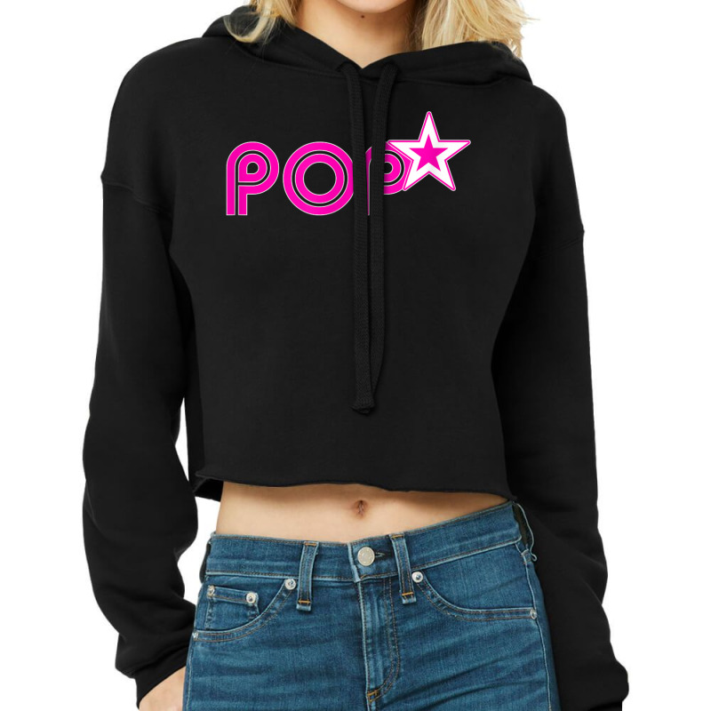 Hot Pink Pop Star I'm A Famous Teen Idol Pop Music Star T Shirt Cropped Hoodie by cm-arts | Artistshot