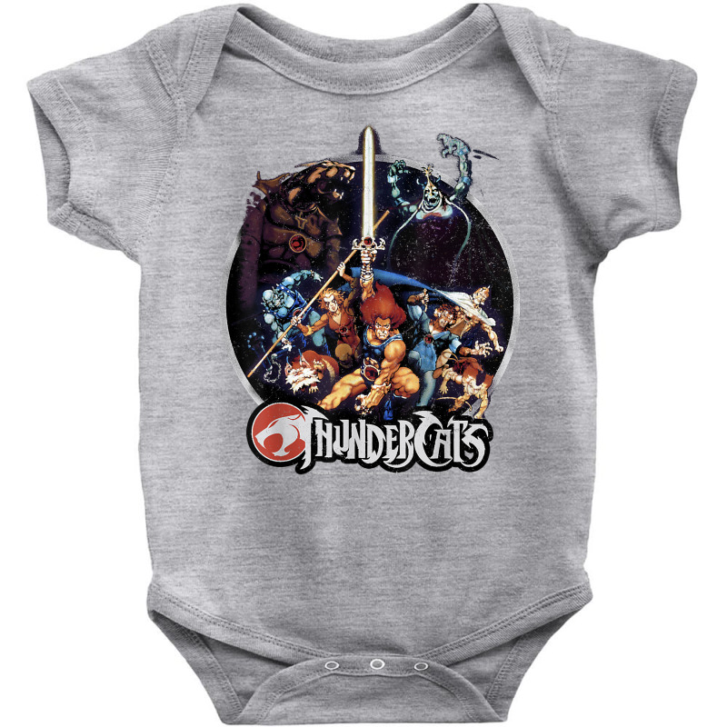 Thundercats Group Shot Vintage Circle T Shirt Baby Bodysuit by cm-arts | Artistshot