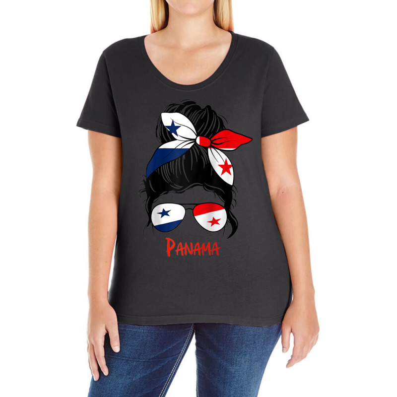 Panamanian Girl Panama Chica Panameña Flag Raglan Baseball Tee Ladies Curvy T-Shirt by cm-arts | Artistshot