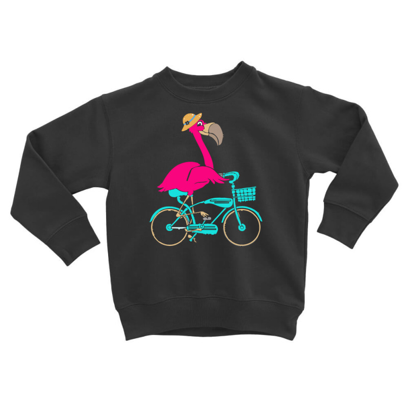 Flamingo T  Shirt I Make Cycling Look Flamazing Funny Flamingo T  Shir Toddler Sweatshirt | Artistshot