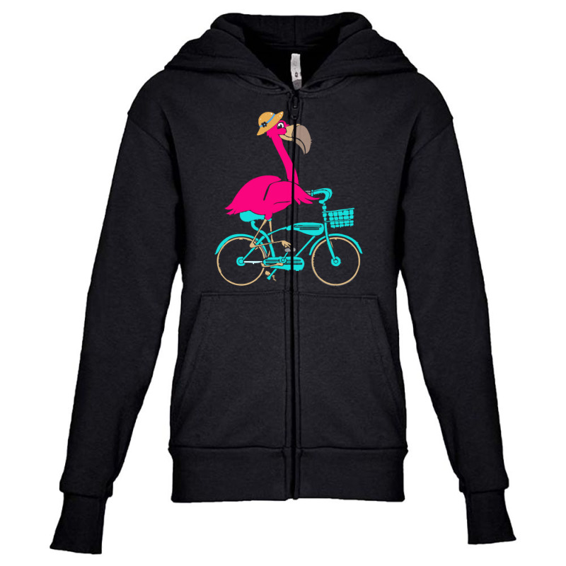 Flamingo T  Shirt I Make Cycling Look Flamazing Funny Flamingo T  Shir Youth Zipper Hoodie | Artistshot