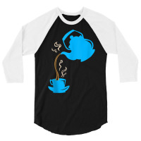 Tea Pot Aromatic Beverage Drinking Tea Drinker Tank Top 3/4 Sleeve Shirt | Artistshot