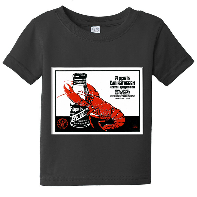 Seafood 1879 German Lobster Crawfish Crustacean Retro Long Sleeve T Sh Baby Tee | Artistshot