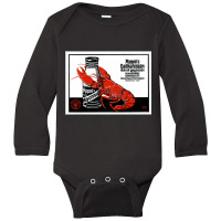 Seafood 1879 German Lobster Crawfish Crustacean Retro Long Sleeve T Sh Long Sleeve Baby Bodysuit | Artistshot