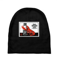 Seafood 1879 German Lobster Crawfish Crustacean Retro Long Sleeve T Sh Baby Beanies | Artistshot