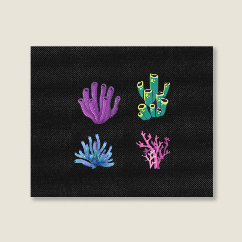 Crustaceancore Coral  Pack Landscape Canvas Print | Artistshot