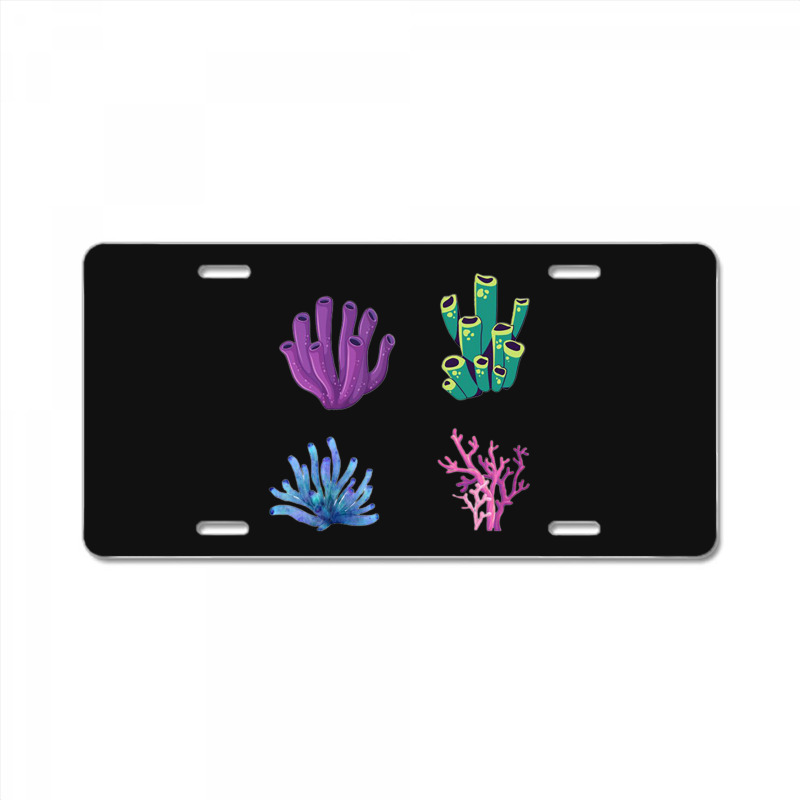 Crustaceancore Coral  Pack License Plate | Artistshot