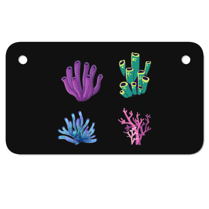 Crustaceancore Coral  Pack Motorcycle License Plate | Artistshot