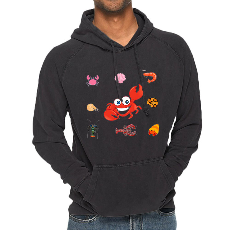 Crustaceancore Funny Vintage Hoodie | Artistshot