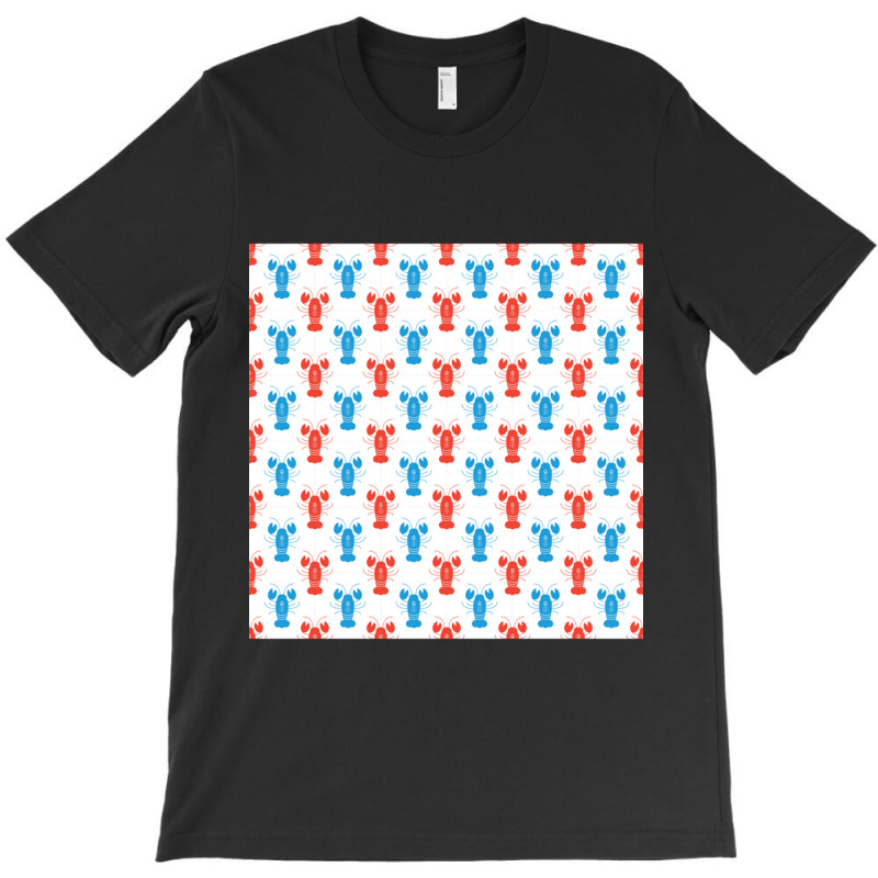 Crustaceancore Lobster Pattern T-shirt | Artistshot