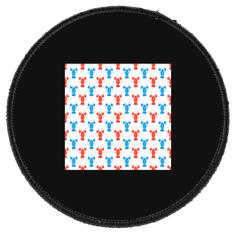 Crustaceancore Lobster Pattern Round Patch | Artistshot