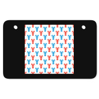 Crustaceancore Lobster Pattern Atv License Plate | Artistshot