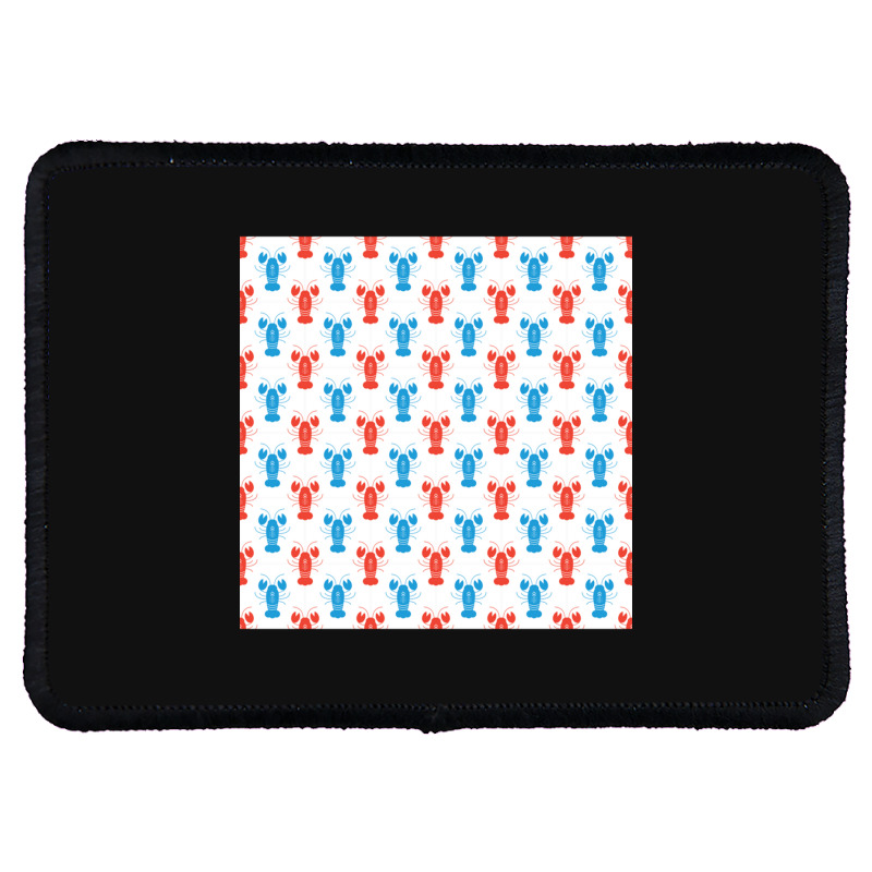 Crustaceancore Lobster Pattern Rectangle Patch | Artistshot