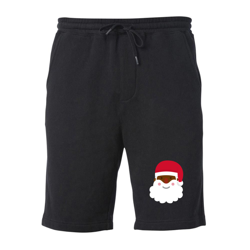 Dark Skin Santa Claus 1 Fleece Short | Artistshot