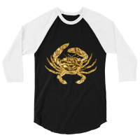 Golden Crustaceancore 3/4 Sleeve Shirt | Artistshot