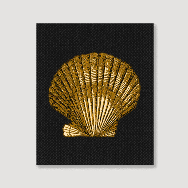 Golden Crustaceancore Portrait Canvas Print | Artistshot