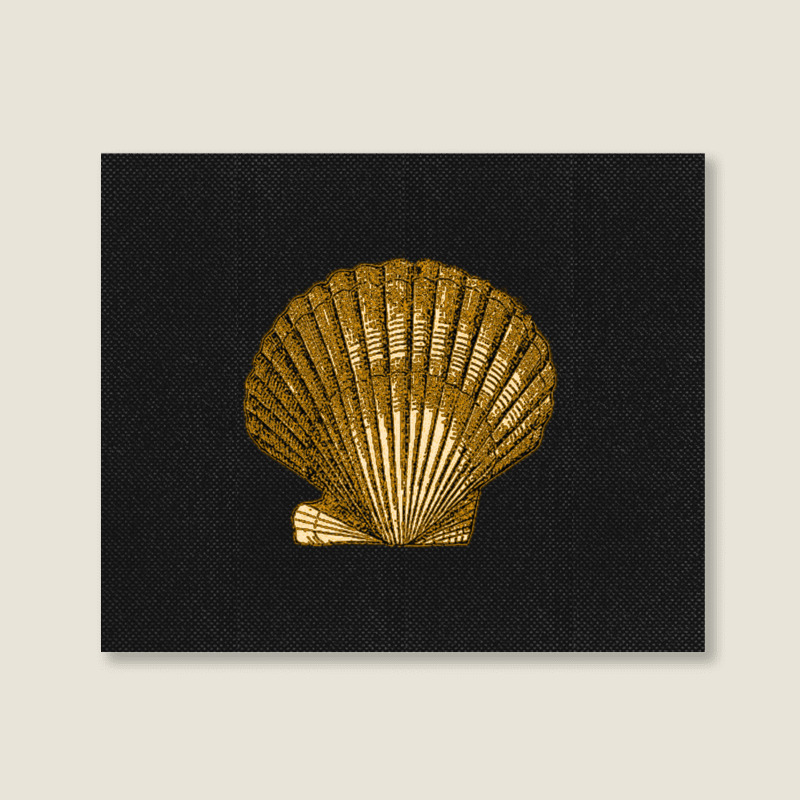 Golden Crustaceancore Landscape Canvas Print | Artistshot