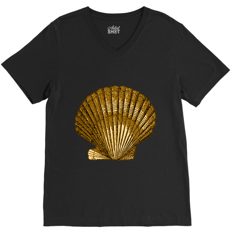 Golden Crustaceancore V-neck Tee | Artistshot