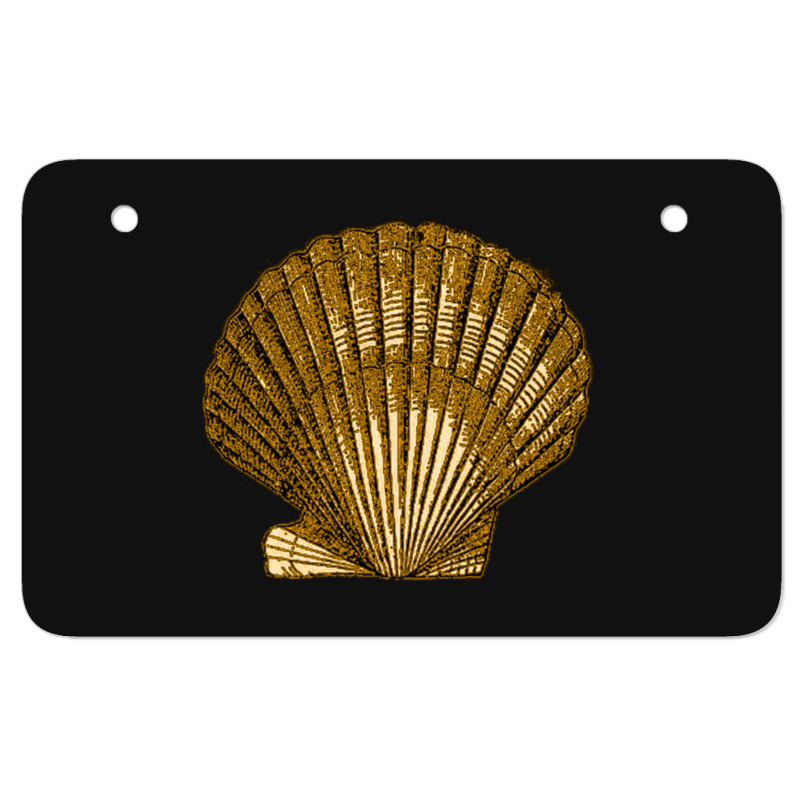 Golden Crustaceancore Atv License Plate | Artistshot