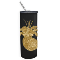 Golden Crustaceancore 4 Skinny Tumbler | Artistshot