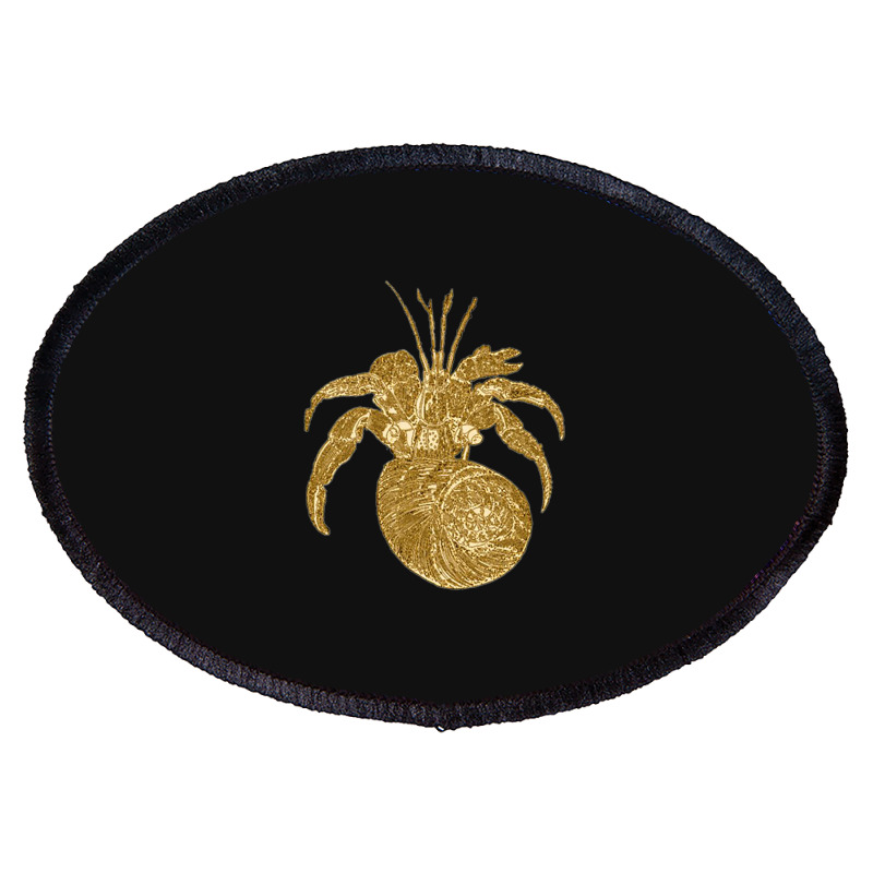 Golden Crustaceancore 4 Oval Patch | Artistshot