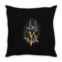 Egyptian God Anubis Egypt Hieroglyph Pyramid Throw Pillow | Artistshot