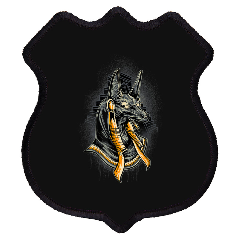 Egyptian God Anubis Egypt Hieroglyph Pyramid Shield Patch | Artistshot