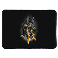 Egyptian God Anubis Egypt Hieroglyph Pyramid Rectangle Patch | Artistshot