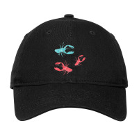 Lobsters Crustacean Core Adjustable Cap | Artistshot