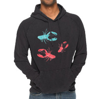 Lobsters Crustacean Core Vintage Hoodie | Artistshot