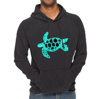 Neon Sea Turtle Vintage Hoodie | Artistshot