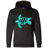 Neon Sea Turtle Champion Hoodie | Artistshot