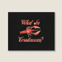 What In Crustacean  Cute Crustaceancore Landscape Canvas Print | Artistshot